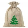 Jutesäckchen 26 cm x 35 cm - Weihnachten - Tannenbaum Weihnachtsbeutel