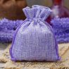 Jutesäckchen 6 cm x 8 cm - lila Lavendel und Trockenduftmischung