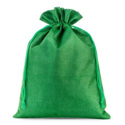 Jutesäckchen 26 x 35 cm - grün Grüne Beutel