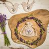 Säckchen à la Leinen, 9 x 12 cm mit Aufdruck, Lavendel Garten und Zimmerpflanzen