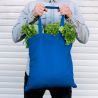 Baumwolltasche 38 x 42 cm mit langen Henkeln - blau Baumwollsäcke