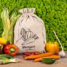 Säcke à la Leinen mit Druck 30 x 40 cm - für Gemüse (PL) Zero waste