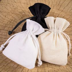 Baumwollsäckchen 6 x 8 cm - weiß Jungfern - und Junggesellenabschied