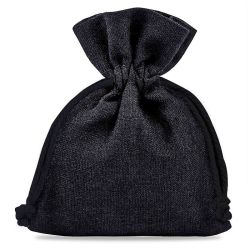 Baumwollsäckchen 8 x 10 cm - schwarz Kleine Beutel 8x10 cm