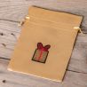 Satinsäckchen 12 x 15 cm - Gold - Geschenk Weihnachten