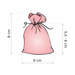 Baumwollsäckchen 6 x 8 cm - türkis Kleidung und Unterwäsche