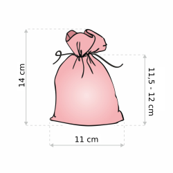 Baumwollsäckchen 11 x 14 cm - rot Kleine Beutel