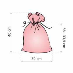 Baumwollsäcke 30 x 40 cm - rot Baumwollsäcke