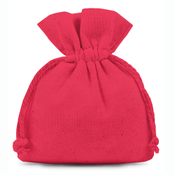 Baumwollsäckchen 6 x 8 cm - rot Kleine Beutel 6x8 cm