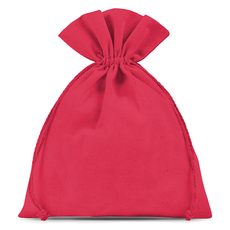 Baumwollsäckchen 15 x 20 cm - rot Valentinstag
