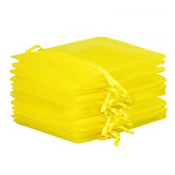 Organzabeutel 7 x 9 cm - gelb Ostern