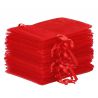 Organzabeutel 12 x 15 cm - rot Valentinstag