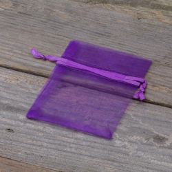 Organzabeutel 7 x 9 cm - dunkelviolett Lavendel und Trockenduftmischung