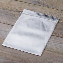 Metallic Säckchen 18 x 24 cm - silber Kleidung und Unterwäsche