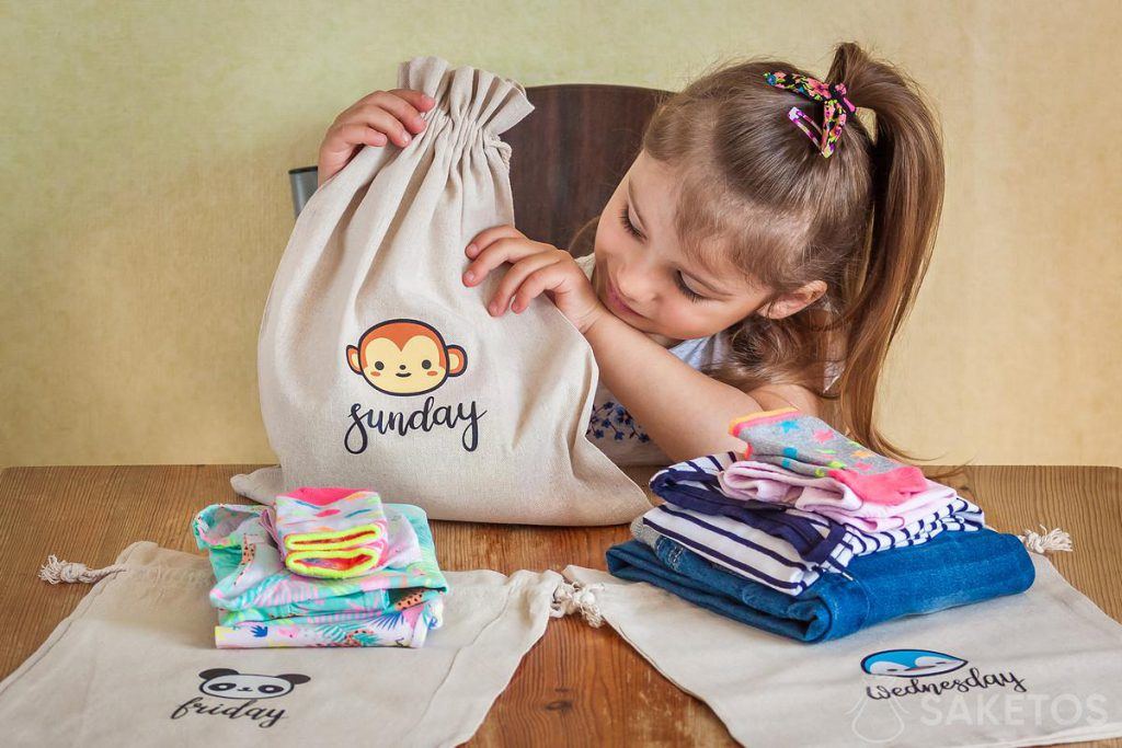 Kleidersäckchen unterstützen die Selbständigkeit von Kindergartenkindern