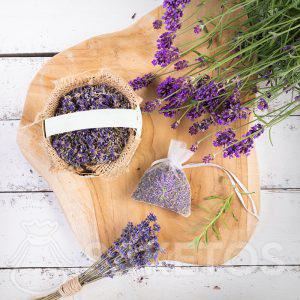 Hinweise zum Trocknen von Lavendel in Organzasäckchen!