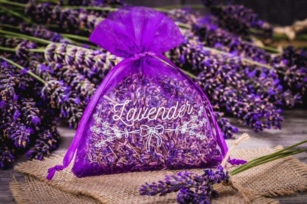 Organzabeutel für getrockneten Lavendel