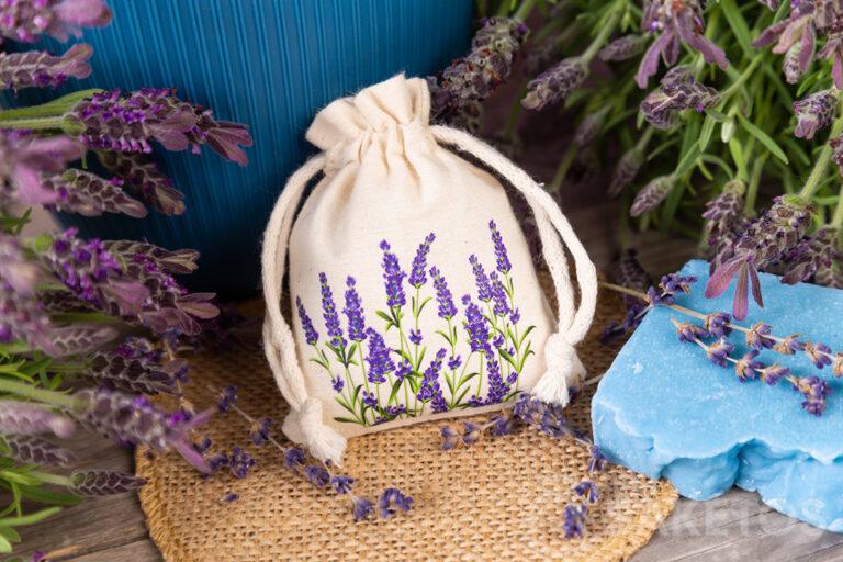 Baumwollbeutel für Lavendel