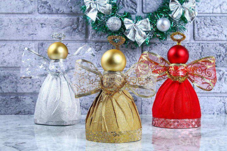 Niedliche DIY-Engel aus Kugeln – die perfekte Dekoration für Ihren Weihnachtstisch oder Weihnachtsbaum