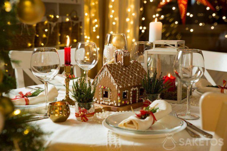 Ein Haus aus Lebkuchen – eine originelle weihnachtliche Tischdekoration