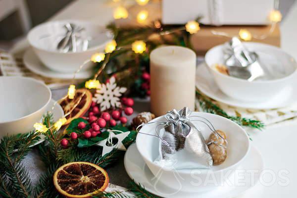 Christmas table decoration