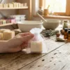 Kleine Organzasäckchen ideal zum Verpacken von handgemachten Seifen.