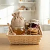 Jutebeutel für Honig und Geschenksets.