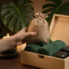 Jutebeutel im Set für Home-Wellness und Massage.
