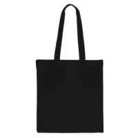 Baumwolltasche 38 x 42 cm mit langen Henkeln - schwarz Anlässe und Feiern