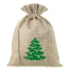 Jutesäckchen 26 cm x 35 cm - Weihnachten - Tannenbaum Weihnachtsbeutel