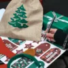 Jutesäckchen 26 cm x 35 cm - Weihnachten - Tannenbaum Jutesäckchen