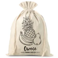 Säcke à la Leinen 30 x 40 cm mit Druck - Obst (PL) Einkaufen / Aufbewarung Küche