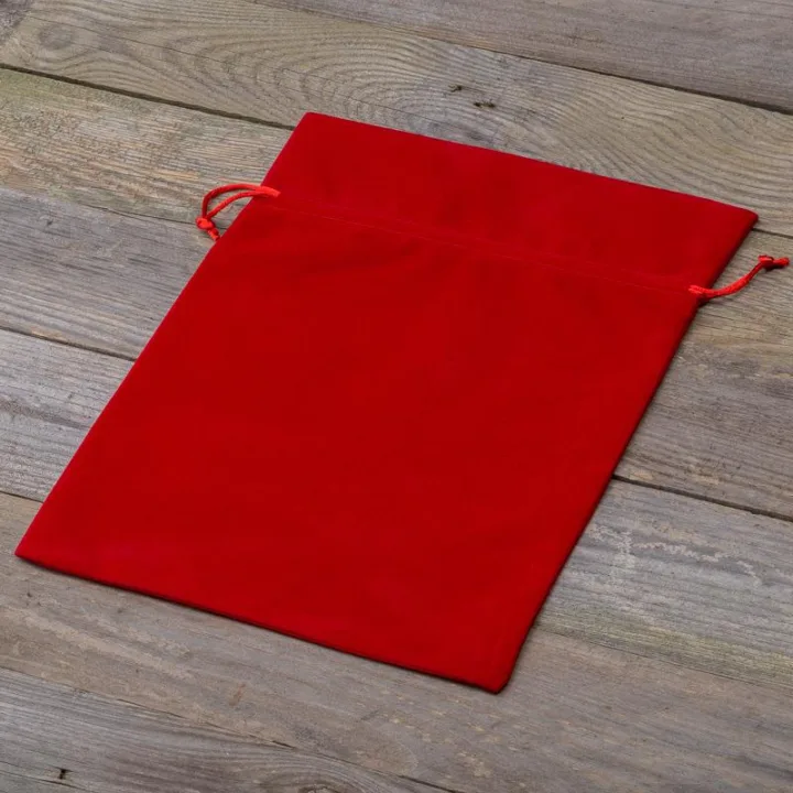Samtbeutel 30 x 40 cm - rot Rote Beutel