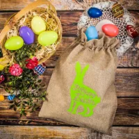 Säckchen aus Jute 30 x 40 cm - Ostern - Hase Gelegenheit Beutel