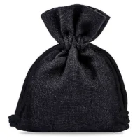 Baumwollsäckchen 10 x 13 cm - schwarz Kleine Beutel 10x13 cm