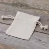 Säckchen à la Leinen 6 x 8 cm - natur Kleine Beutel