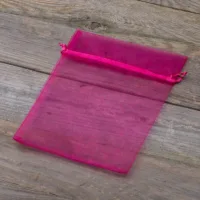 Organzabeutel 15 x 20 cm - fuchsia Ostern