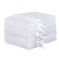 Organzabeutel 20 x 27 cm - weiß Mittlere Beutel