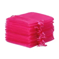 Organzasäcke 22 x 30 cm - fuchsia Organzasäcke