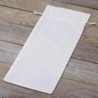 Samtbeutel 11 x 20 cm - weiß Samtbeutel