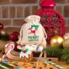Säckchen à la Leinen 12 x 15 cm mit Aufdruck - Nikolaus Anlässe und Feiern