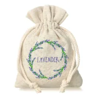 Säckchen à la Leinen, 10 x 13 cm mit Aufdruck, Lavendel Lavendelbeutel