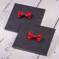 Schleifen aus Stoff 4 x 2 cm - rot Alle Produkte