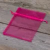 Organzabeutel 10 x 13 cm - fuchsia Lavendel und Trockenduftmischung