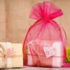 Organzabeutel 12 x 15 cm - fuchsia Für Kinder