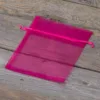 Organzabeutel 12 x 15 cm - fuchsia Ostern
