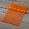 Organzabeutel 13 x 18 cm - orange Ostern