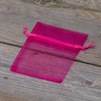 Organzabeutel 8 x 10 cm - fuchsia Für Kinder