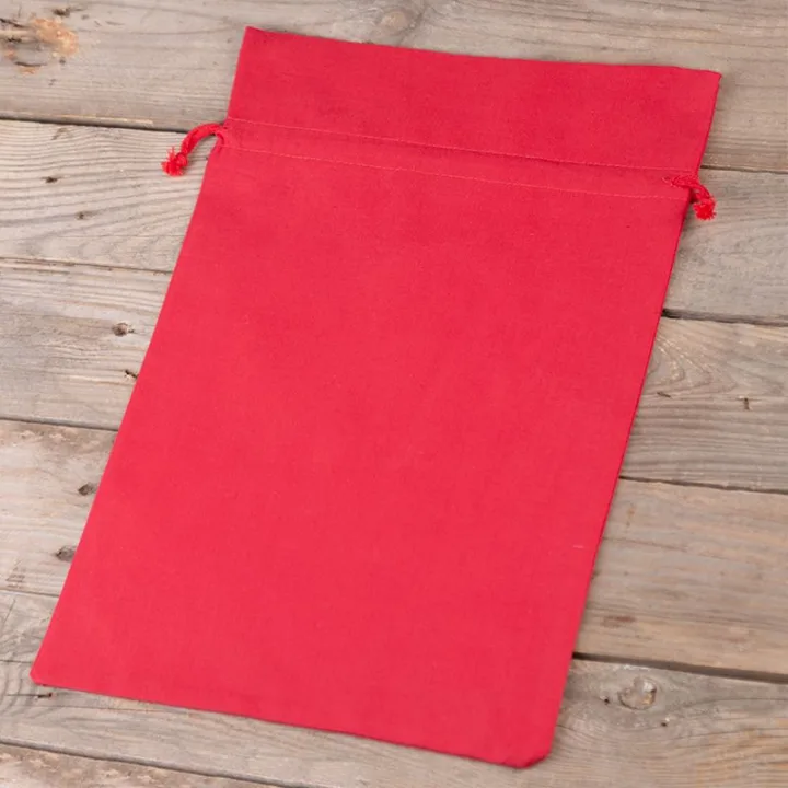 Baumwollsäcke 26 x 35 cm - rot Rote Beutel