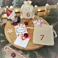 Aufgabenkarten für den Adventskalender - Kartensatz (DE) Adventskalender